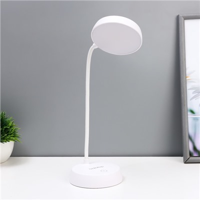 Настольная лампа «Регли» LED 8 Вт USB АКБ белый 9.5×15×26 см RISALUX