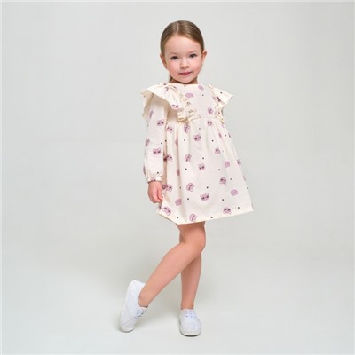 Платье детское KAFTAN Dream, размер 32 (110-116 см), бежевое