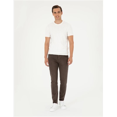 Brown Slim Fit Jean Pants