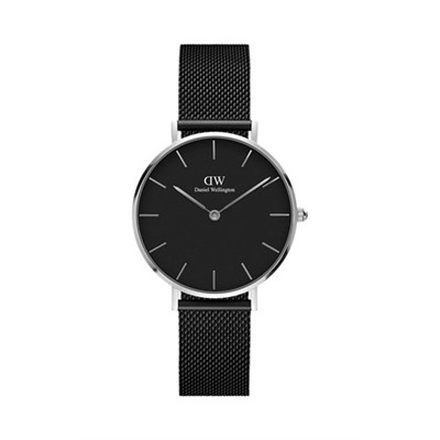 Reloj de cuarzo de acero Ashfield - Negro y plateado