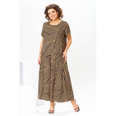 Romanovich Style 2-2704 коричневый, Брюки, Блуза