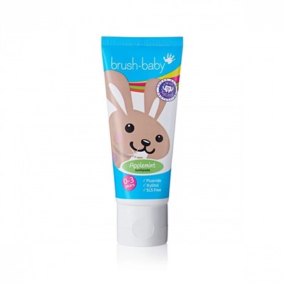 Зубная паста Brush-Baby Яблоко-мята (от 0 до 3 лет), 50 мл