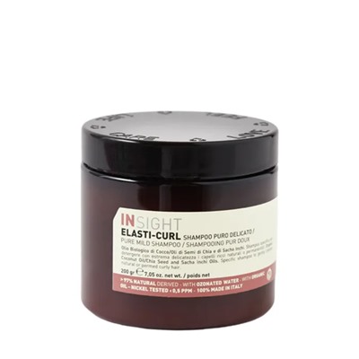 Шампунь-воск для кудрявых волос увлажняющий / ELASTI-CURL Pure mild shampoo 200 мл