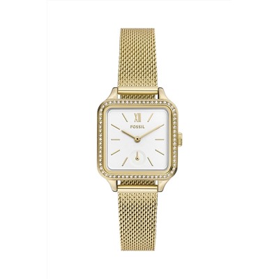 Reloj de cuarzo de acero - Dorado y blanco