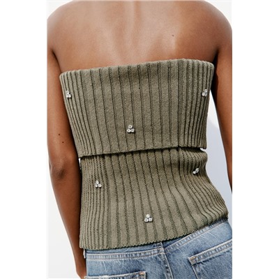 JEANS TRF WIDE LEG ROTOS TIRO ALTO