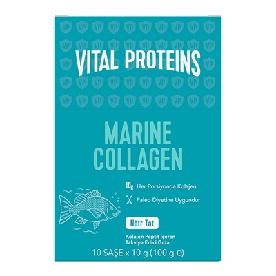 Vital Proteins Морской коллаген 10 пакетиков x 10 гр Нейтральный вкус