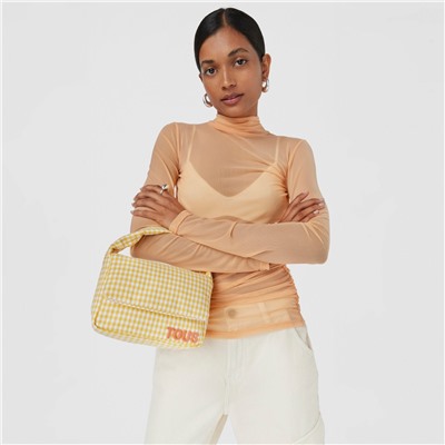 Bolso bandolera Carol Vichy - algodón - amarillo