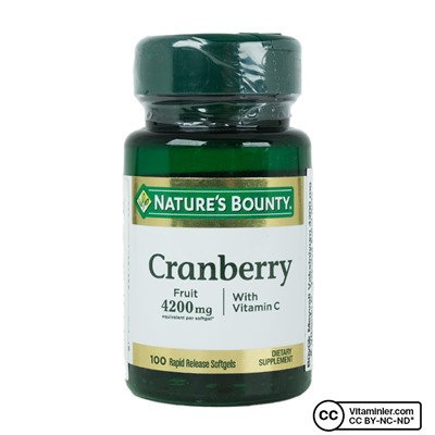 Nature's Bounty Клюква плюс витамин С 100 капсул