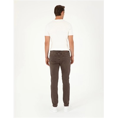Brown Slim Fit Jean Pants
