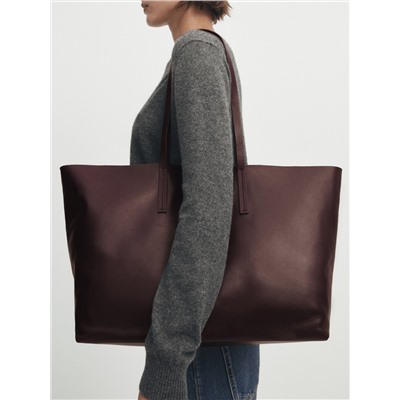Bolso shopper piel napa
