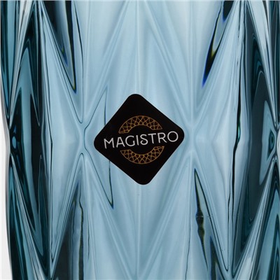 Бокал для шампанского Magistro «Круиз», 160 мл, 7×20 см, стекло, синий