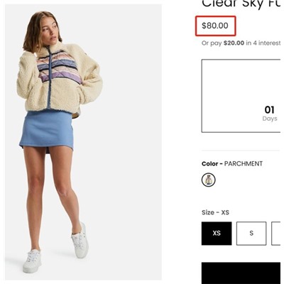 Женская куртка из меха шерпы со вставкой из комбинированной ткани  ROX*Y