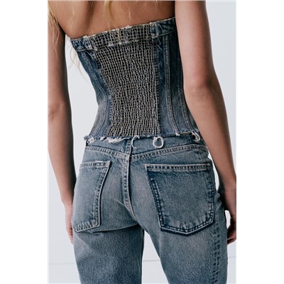 JEANS TRF RECTOS TIRO MEDIO