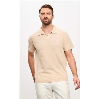 Футболка лен F011-06LN l.beige