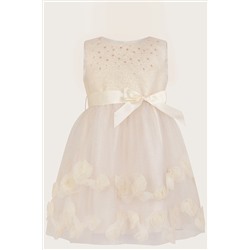 Monsoon Baby Gold Amber Roses Dress