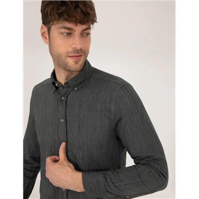 Haki Slim Fit рубашка с длинным рукавом