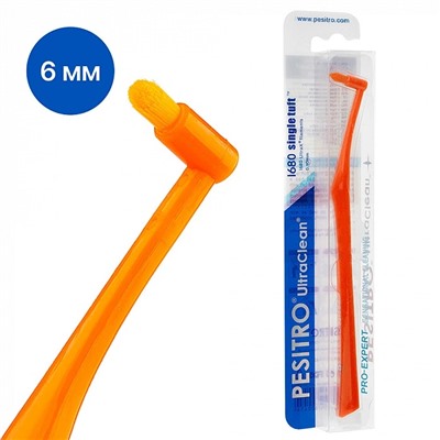 Зубная щетка PESITRO UltraClean Ultra Soft 1680 Single Tuft монопучковая (6мм)