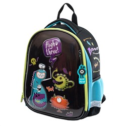 Ранец Först F-Glow "Monster party" 37*29,5*16см, 2 отделения, 2 кармана, анатомическая спинка