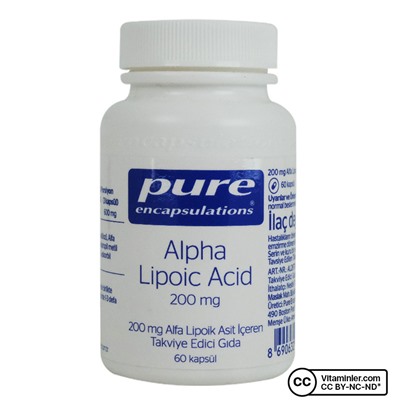 Pure Encapsulations Альфа-липоевая кислота 200 мг 60 капсул