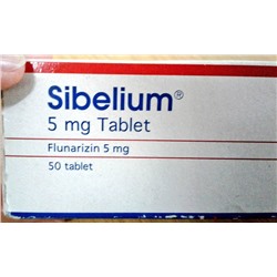 SIBELIUM 5 mg 50 tablet 	Flunarizin