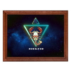POSG-0010 Постер в рамке 23x17см Знаки Зодиака - Скорпион