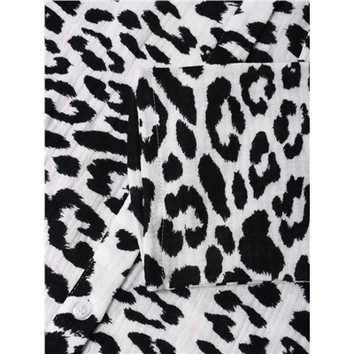 Комплект домашний женский (рубашка, брюки) KAFTAN «Муслин: leopard» размер 48-50