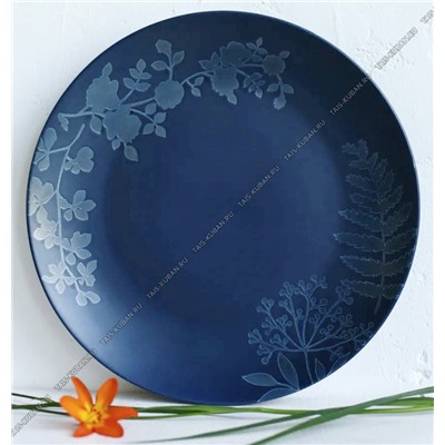 Herbarium blue Тарелка плоская d26,5см