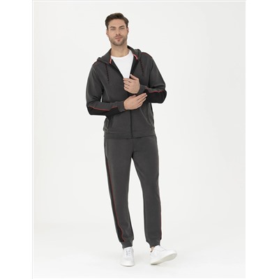 Anthracit Slim Fit Trackuits Six