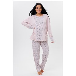 Женская пижама с брюками 2058/1 / Кофе