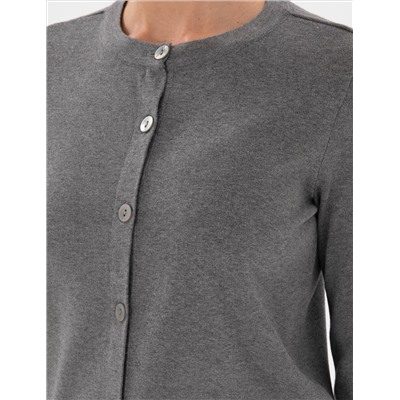 Серый меландж Slim Fit Triko Cardigan