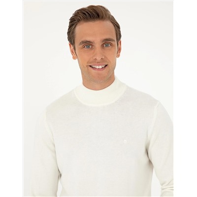 Ecru Slim Fit Half Fisherman воротник основной трикотаж казах