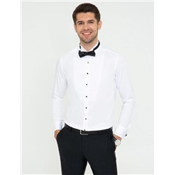 Белый бывший Рубашка для смокинга Slim Fit