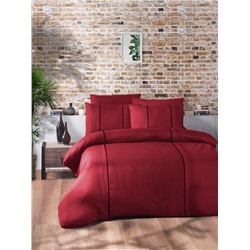 Постельное белье Карвен DELUXE DARK ранфорс евро (Elegant Red) (Акция)