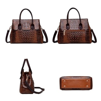 Женская кожаная сумка 3049 BROWN