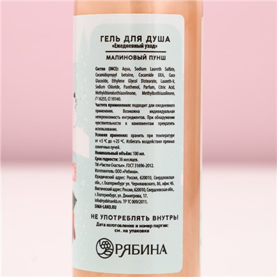 Подарочный набор новогодний ЧИСТОЕ СЧАСТЬЕ «Уютной зимы»: гель для душа и пена для ванны, 2х100 мл