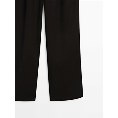 Pantalón fluido lyocell pinzas