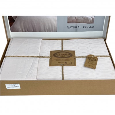 Постельное белье Karven жаккард евро Catena Natural Cream