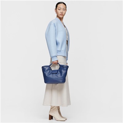 Bolso capazo Sun - cuero - azul marino