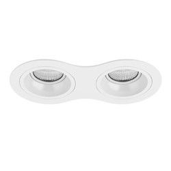 Нарушена упаковка!   D6260606 Встраиваемый точечный светильник Domino Round Lightstar (комплект из 214626+214606+214606)