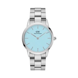 Reloj de cuarzo de acero Iconic Link Capri - 36 mm - Azul y plateado