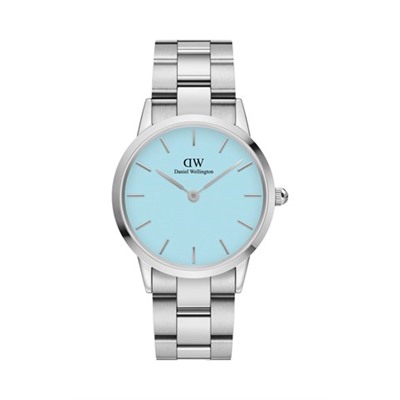 Reloj de cuarzo de acero Iconic Link Capri - 36 mm - Azul y plateado