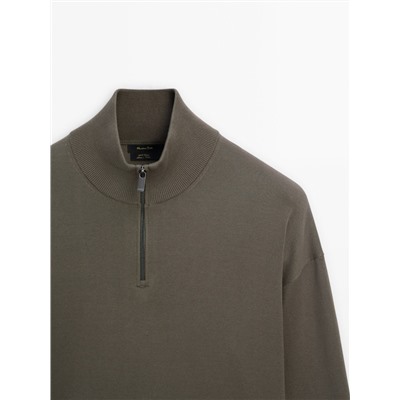 Jersey punto cuello mock
