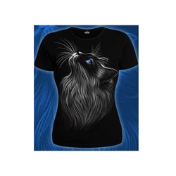 Футболка женская Cat Look (Светится в темноте и ультрафиолете)