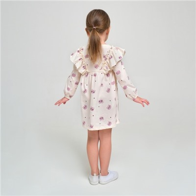 Платье детское KAFTAN Dream, размер 32 (110-116 см), бежевое