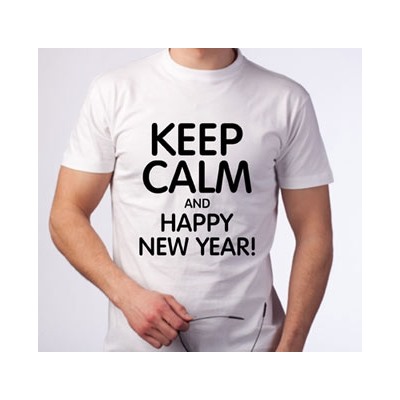Футболка "Keep calm and Happy New Year"