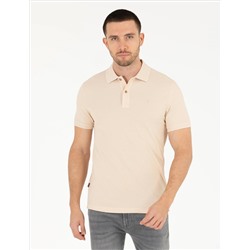 Бежевая тонкая подсадка Polo yaka basic t -красавица