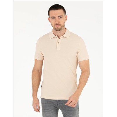 Бежевая тонкая подсадка Polo yaka basic t -красавица