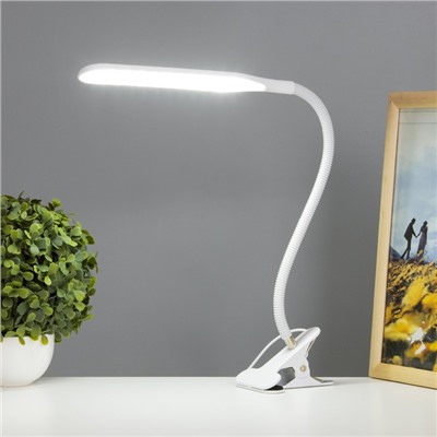 Светильник настольный на прищепке «Офисный белый» 24LED USB 11×7.5×60.5 см RISALUX