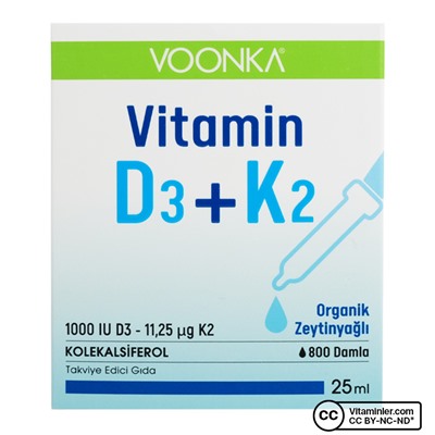 Voonka Витамин D3 + K2 25 мл Капли