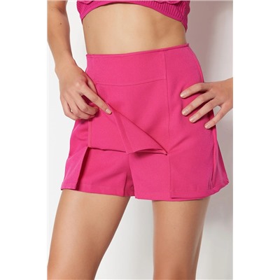 Fuchsia Double Slit Super Mini Woven Short юбка Twoss20SR0364